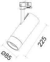 ギャラリービューアに画像をロードする, Enzo lival led railspot 3-fase 29w 3000k zwart 15-60gr lival surt - 5050622
