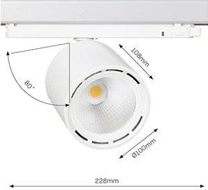 Enzo lival led railspot 3-fase 34w 4000k zwart 30gr lival cafeteria - 5050616