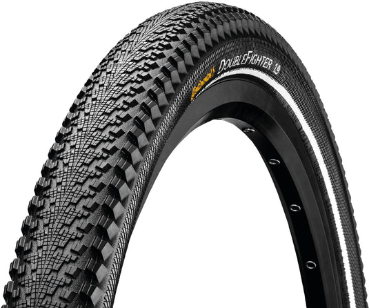 Buitenband Continental DoubleFighter III 26 x 1.90 50-559 - zwart met reflectie