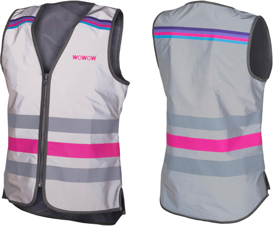 Wowow refl.vest lucy jac. fr s silver pink
