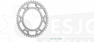 Esjot chain wheel 520 48z alu silver