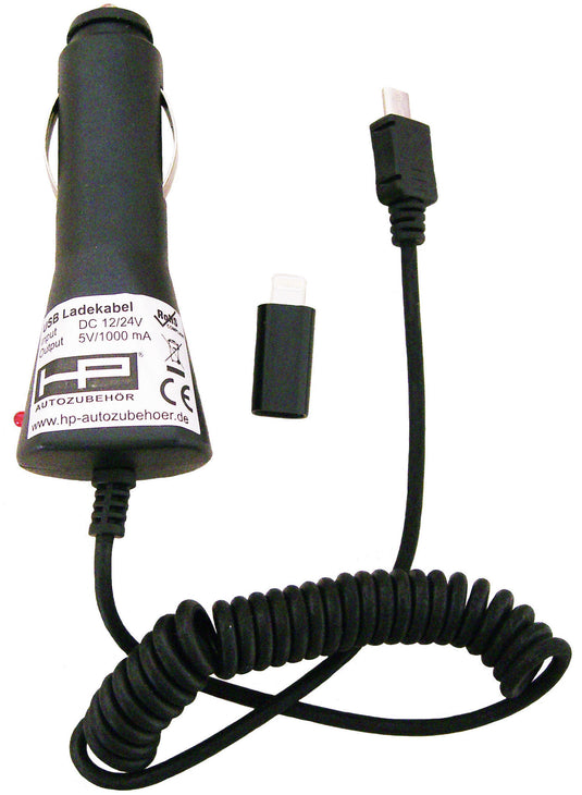 Hp charging plug usb car 1000ma 12 24v