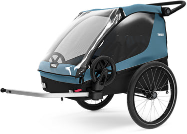Thule child trailer courier blue black