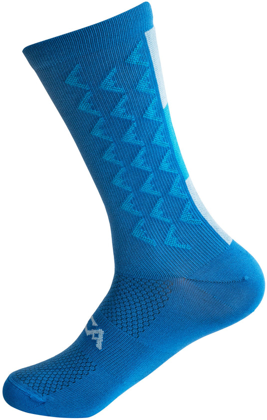 Silca sock aero tall size xl cyan blue