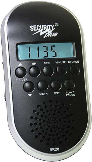 Security plus bike radio br27 black silver