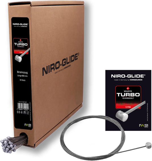 Niro-glide br.inner cable turbo 80mm barrel 50pcs.