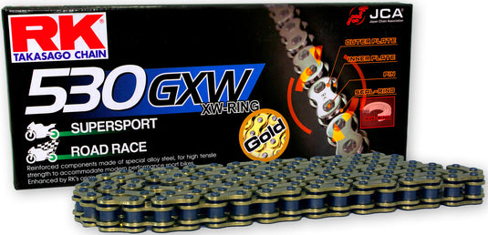 Rk chains 530 gxw 114 n gold gold open