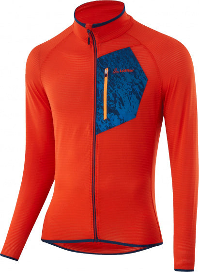 Load image into Gallery viewer, Löffler Outdoorvest heren polyester oranje blauw maat 48
