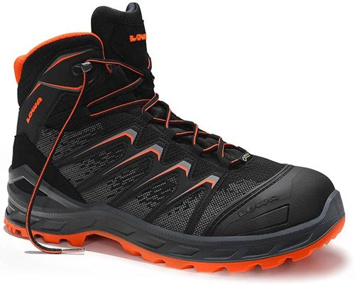 Load image into Gallery viewer, Lowa veiligheidsschoenen lowa werkschoen larrox work gtx mid 5460 s3 | zwart | maat 41 - 00.159.002.41
