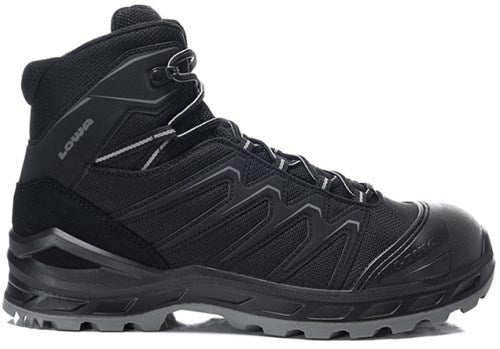 Lowa veiligheidsschoenen lowa werkschoen larrox work gtx mid 5480 s3 | zwart grijs | maat 45 - 4063606292701