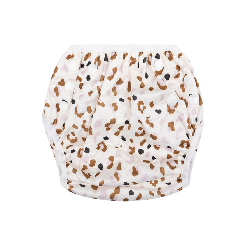 Load image into Gallery viewer, Leopard | kaki wasbare zwemluier
