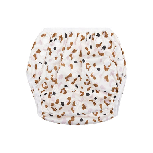 Leopard | kaki wasbare zwemluier