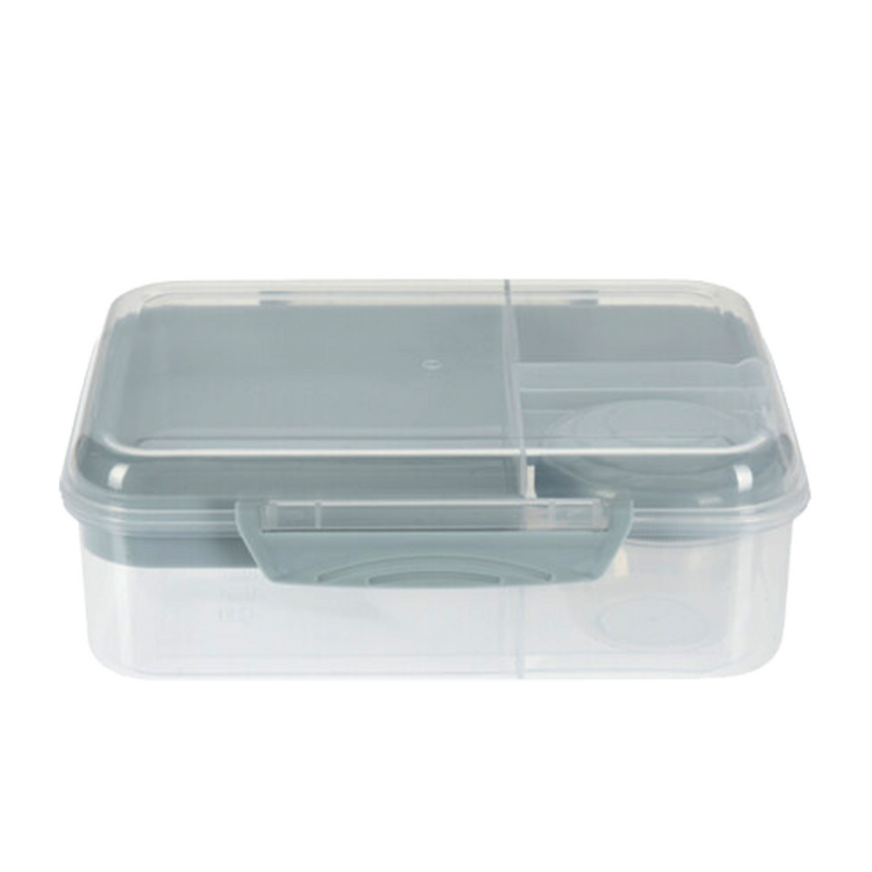 Load image into Gallery viewer, Lunchbox met dressing beker en 2 trays blue
