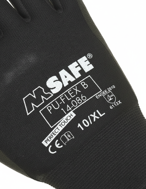 M-safe pu-flex b 14-086 werkhandschoen | zwart | maat xl - 11408610