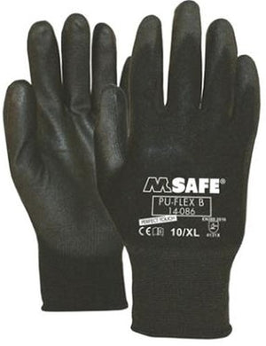 M-safe pu-flex b 14-086 werkhandschoen | zwart | maat xl - 11408610