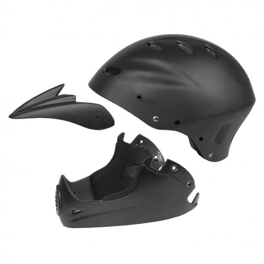 M-Wave Downhill fietshelm unisex matzwart maat 58-61 cm