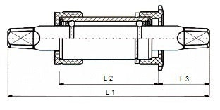 M-Wave Trapas 127,5 x 27,5 mm zwart