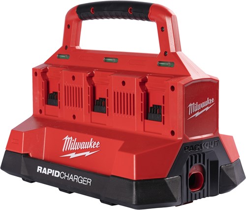 Afbeelding laden in galerijviewer, Milwaukee accessoires m18 pc6 eu | packout oplader voor 6 accu's - 4932480162
