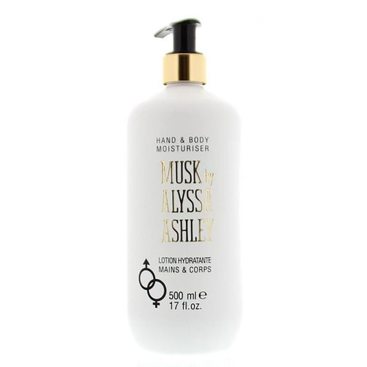 Alyssa ashley bodylotion met pomp musk 500ml unisex