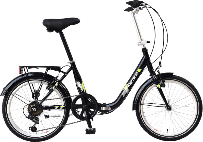 Load image into Gallery viewer, Magic marne vouwfiets 20 inch unisex 6v v-brakes zwart
