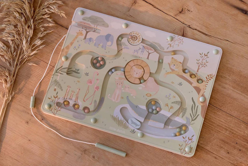 Afbeelding laden in galerijviewer, Little dutch safari friends magnetisch doolhof fsc
