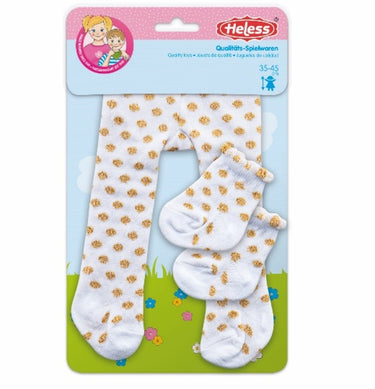 Heless maillot met sokken goud stip (28-35cm)