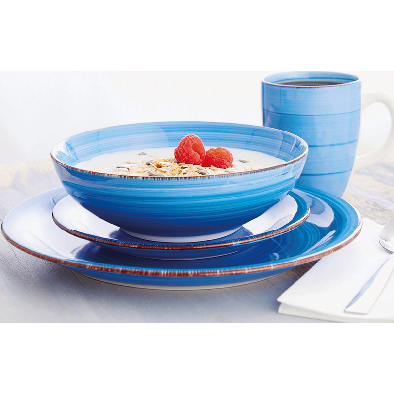Load image into Gallery viewer, Maizinger serviesset blauw 16-delig
