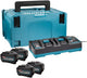 Makita 191u42-2 | accu startset | xgt | dc40rb + 4 x accu bl4050f | 40v max 4.0ah in mbox - 191u42-2