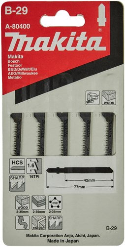 Afbeelding laden in galerijviewer, Makita accessoires makita decoupeerzaagblad gemelamineerd hout 42 mm t101ao - a-80400
