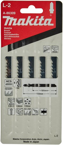 Laden Sie das Bild in Galerie -Viewer, Makita accessoires decoupeerzaagblad l2 - t344d | 5 stuks - a-86309
