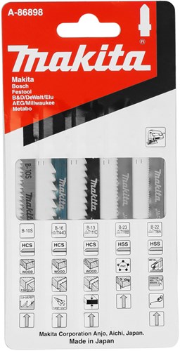 Load image into Gallery viewer, Makita accessoires decoupeerzaagblad assorti - a-86898
