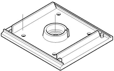 Makita accessoires 151232-3 | schuurzoolset | makita bo4510 + bo4540 | basisplaat + viltzool - 151232-3