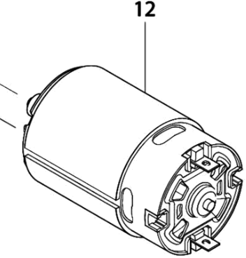 Load image into Gallery viewer, Makita accessoires 629817-8 | onderdeel | motor 12,0v | 6270d - 629817-8

