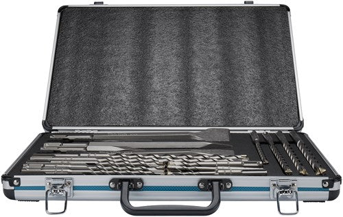 Load image into Gallery viewer, Makita accessoires b-64680 | pb4s sds+ boor beitelset | 17-delig sds-plus | in aluminium koffer - b-64680
