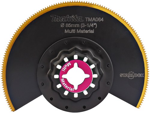 Makita accessoires bi-metalen tin zaagblad b-64973 tma064 segmentzaagblad 85mm multi materiaal - b-64973