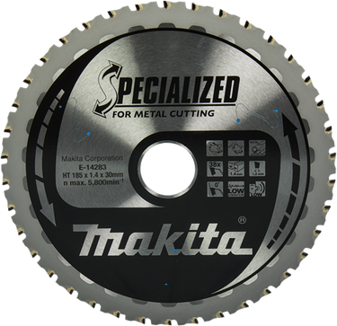 Makita accessoires cirkelzaagblad staal | specialized 185x30x1,4 38t 0g - e-14283 e-14283