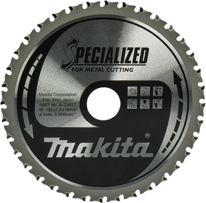 Makita accessoires makita b-33417 cirkelzaagblad staal | specialized | 185 x 30 mm | 36-tands
