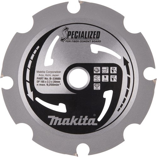 Load image into Gallery viewer, Makita accessoires cirkelzaagblad | vezelcementplaat | pcd 165x20x2,3 4t 12g - b-33685
