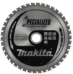 Makita accessoires makita cirkelzaagblad voor sandwichpaneel | specialized | ø 165mm asgat 20mm 42t - b-63149