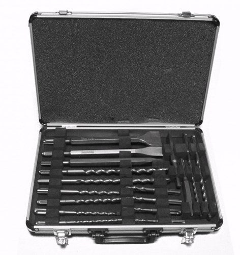 Load image into Gallery viewer, Makita accessoires d-42444 17 delige sds-plus boren en beitel set in koffer d-19180 - d-42444
