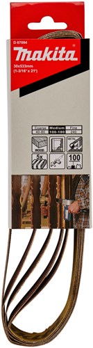 Load image into Gallery viewer, Makita accessoires d-67094 | schuurband | 533x30mm | k100 red | 5 stuks - d-67094
