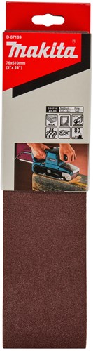 Load image into Gallery viewer, Makita accessoires d-67169 | schuurband | red k80 | 76x610 | 3 stuks - d-67169
