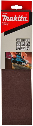 Load image into Gallery viewer, Makita accessoires d-67206 | schuurband | red k180 | 76x610 | 3 stuks - d-67206

