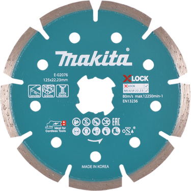 Makita accessoires diamantschijf 125mm - e-02076 - e-02076