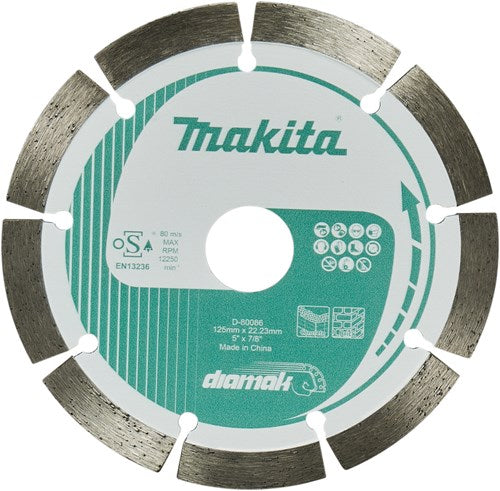Load image into Gallery viewer, Makita accessoires diamantschijf 125x22,23x1,8mm - d-80086
