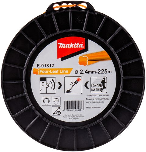 Makita accessoires e-01812 | maaidraad | 2,4x225mtr | oranje - e-01812