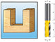 Makita accessoires groeffrees hm 22mm s8 - d-10350