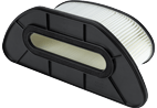 Makita accessoires harmonica grofstoffilter vc3211m - 141875-9