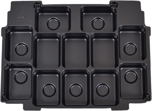 Makita accessoires kofferinzet inlay 12x accu cxt - 839726-5 839726-5