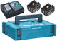 Makita toebehoren - set van 9a lader en 2x 18 v lxt 5.0 ah accu 197624-2